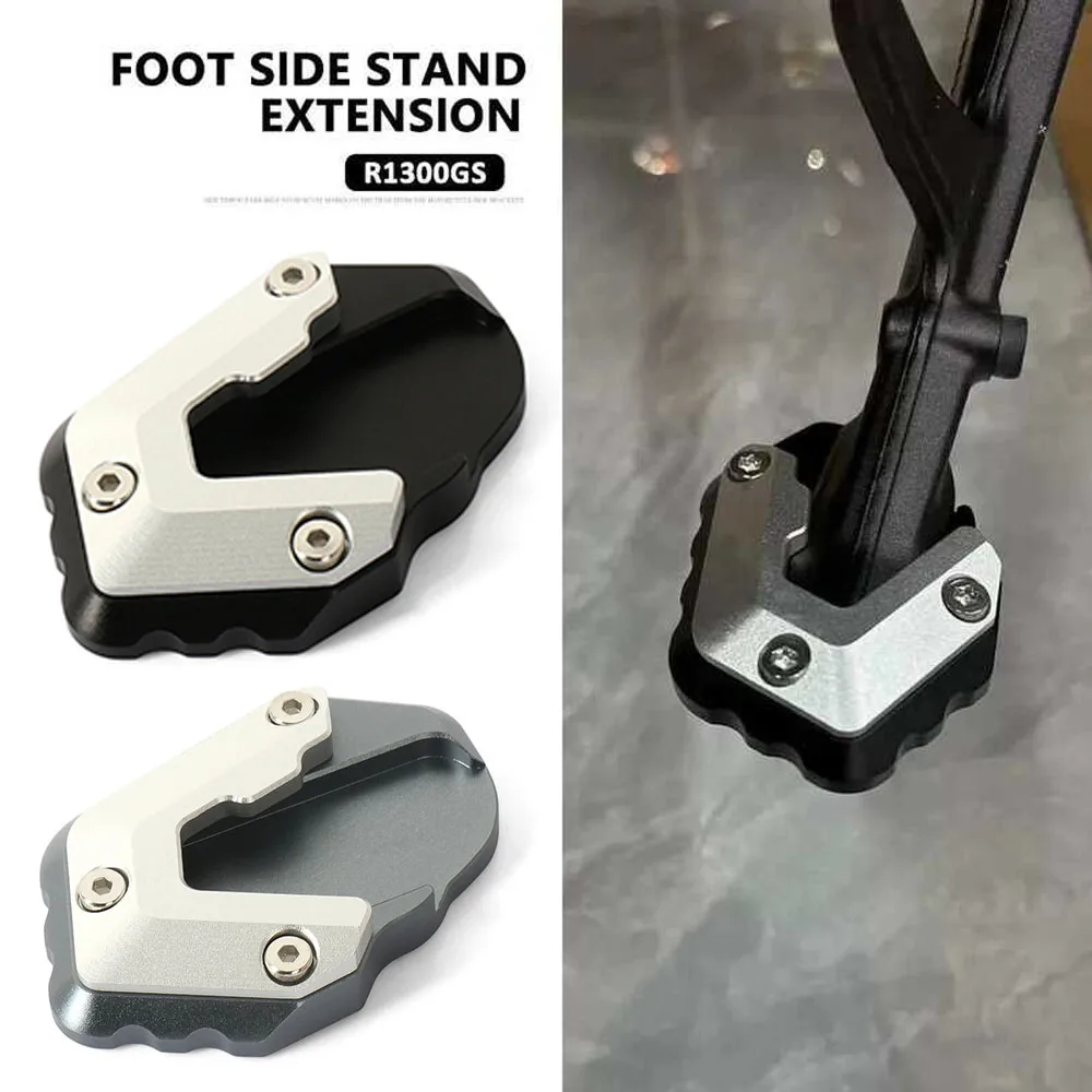 New Motorcycle Accessories Side Stand Kickstand Extender Pad 4 Color For BMW R1300GS R 1300 GS r1300gs R1300 GS 2023 2024