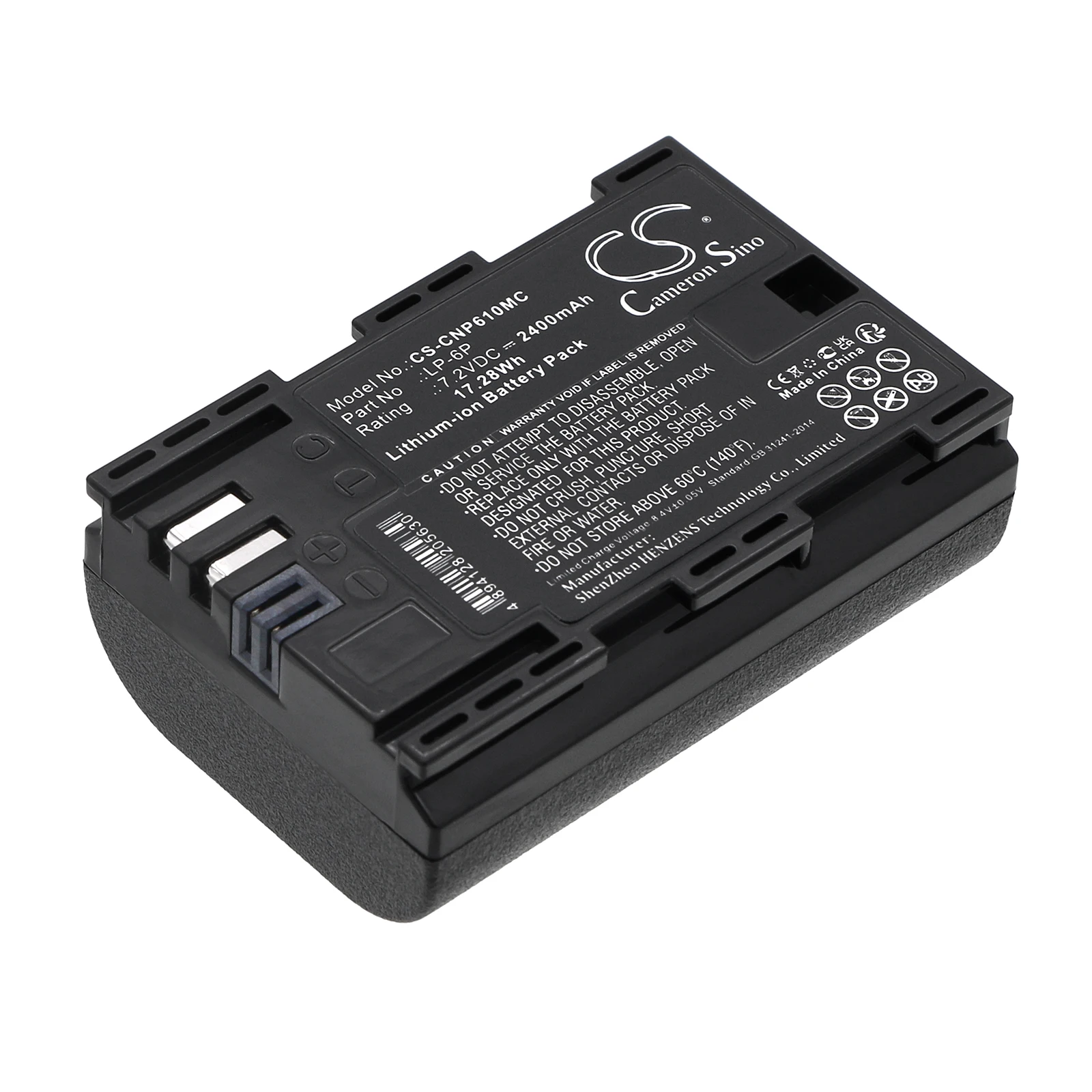 CS Replacement Battery For Tether Tools Air Direct  2400mAh / 17.28Wh Camera