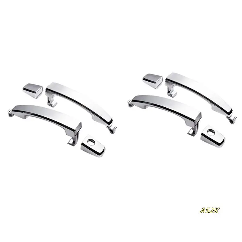 

4X Front Left With Keyhole Front Right/Rear Chrome ABS Door Outer Handle Covers For Captiva Sport/Aveo/Saturn