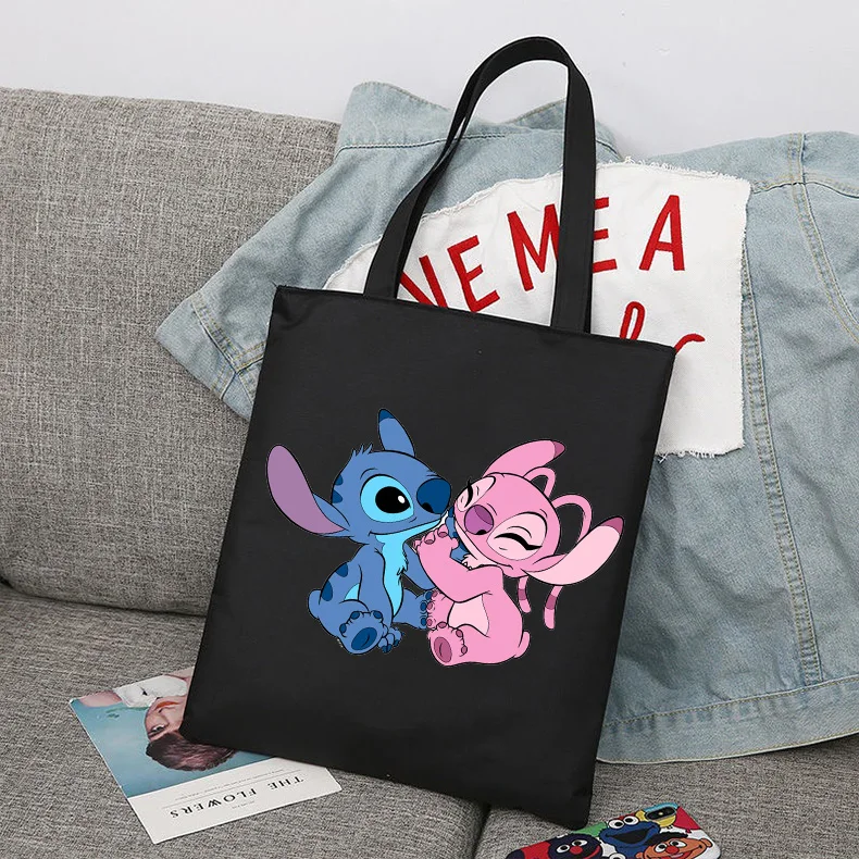 

Lilo Stitch Men Women Shopper Bags Shopping Bag Tote Bag Shoulder Bag Canvas Bags Large Capacity College Handbag