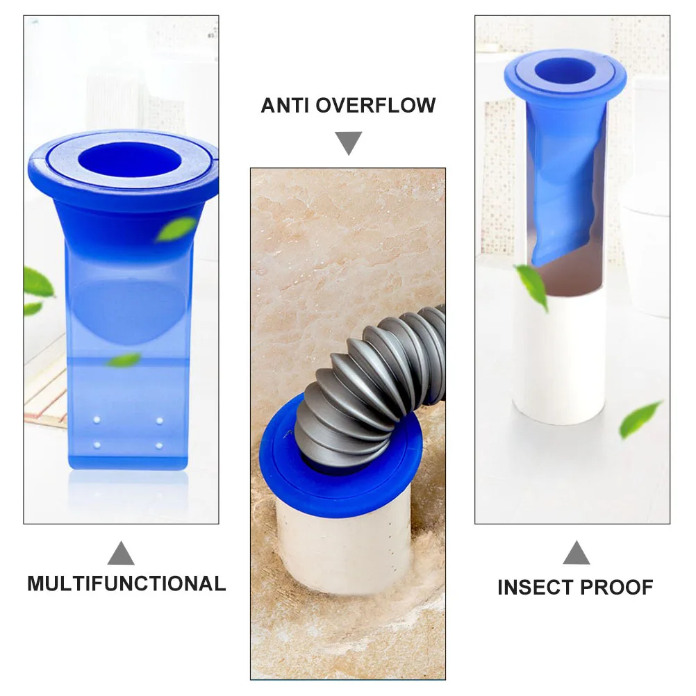 

2pcs Drain Odor Proof Core Multifunctional Siphon Backflow Preventer Floor Drain Leak Proof Core Sewer Seal Drainage Insert For