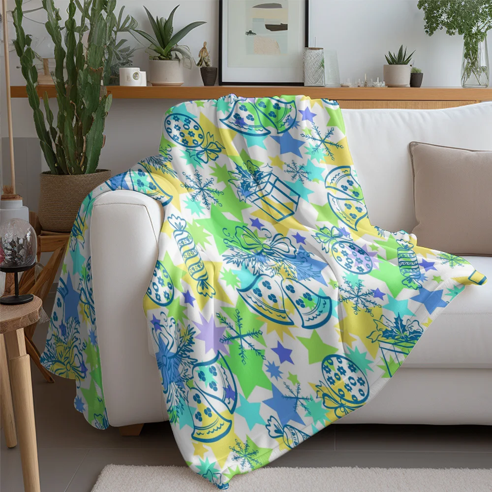 TU Soft Throw Blanket Cozy Flannel Fleece Blanket Decorative Home Bedding Gift for Couch Sofa Living Room Bedroom Kids Travel