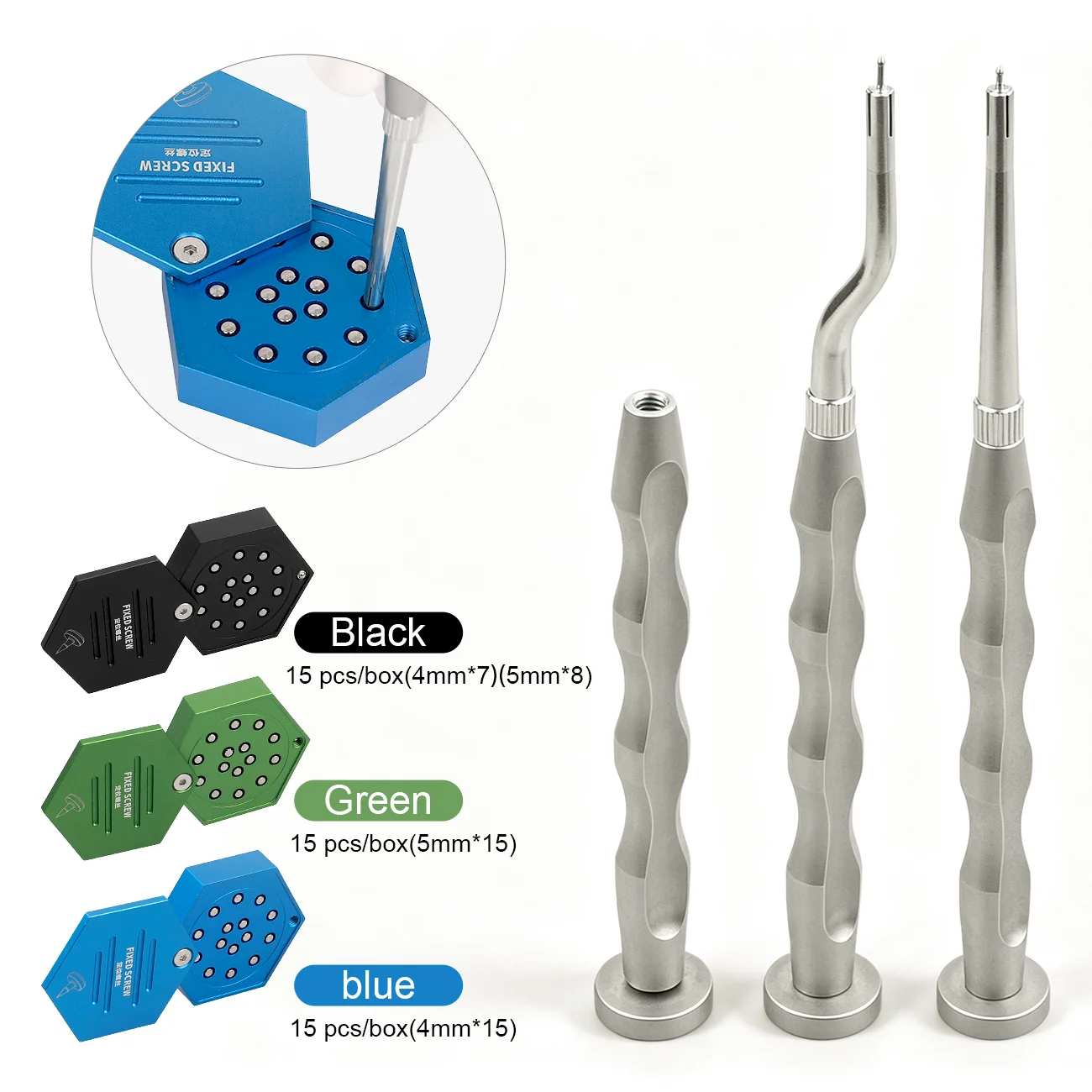 Dental  Implant Membrane Tacker GBR Set Surgery Instrument Membrane Nail Set Titanium Bone Regeneration Membrane Fixing Screw