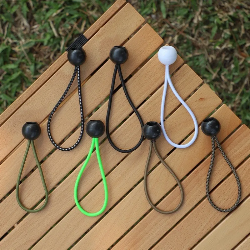 

1Pcs Elastic Fixed Rope Ball Canvas Tarpaulin Flagpole Ties Cord Ends Elastic Rope Lace Fixed Boat Pole Camping Tent Accessories