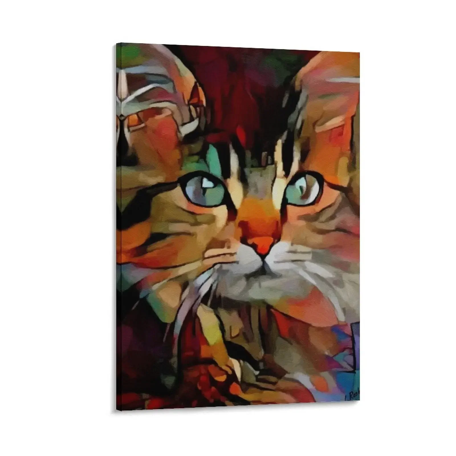 

Margot, cat, chat, cat, lea roche paintings Canvas Painting anime room decor art room decoration