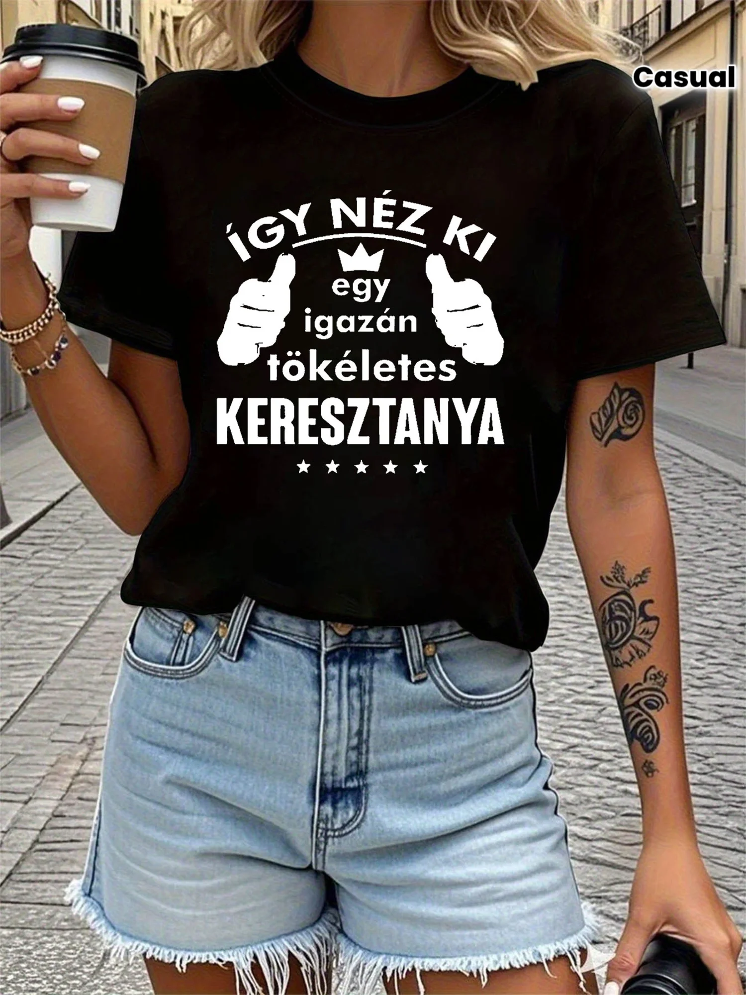 Women's Hungarian Phrase T-Shirt 