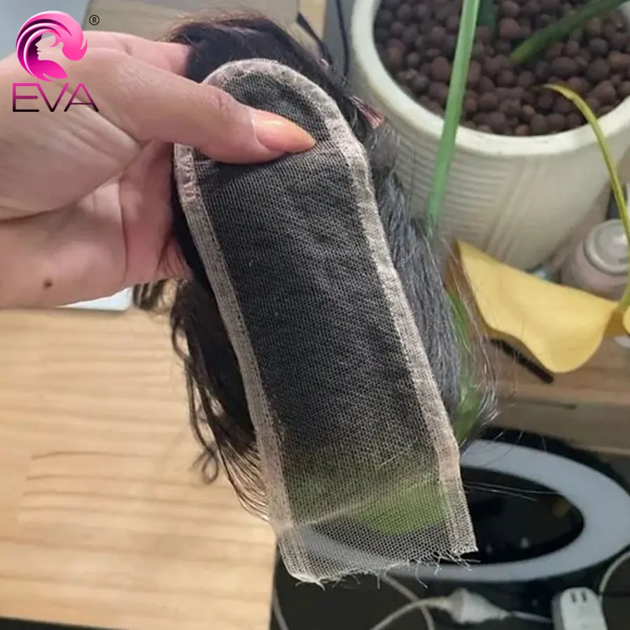 

Накладка для волос Eva Hair 2x6 HD Lace из натуральных человеческих волос, 6 дюймов, с глубоким центральным пробором, HD Lace Closures, прямые и волнистые волосы, бразильские волосы, накладка 2x6