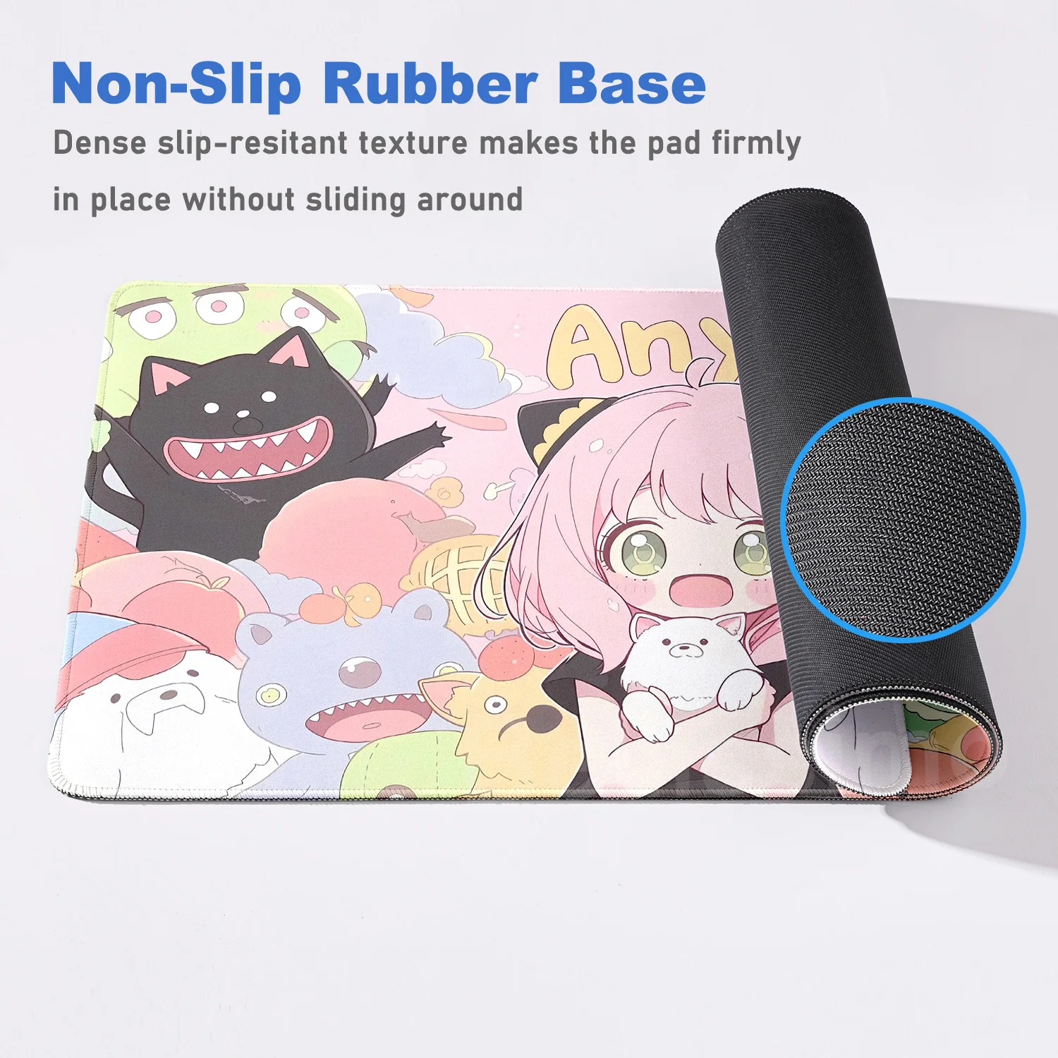 لوحة ماوس أنيمي جاسوس X Family Kawaii Anya Forger Loid Yor Bond Mousepad الكمبيوتر المحمول لوحة المفاتيح ملحقات الألعاب الكبيرة حصير مكتبي