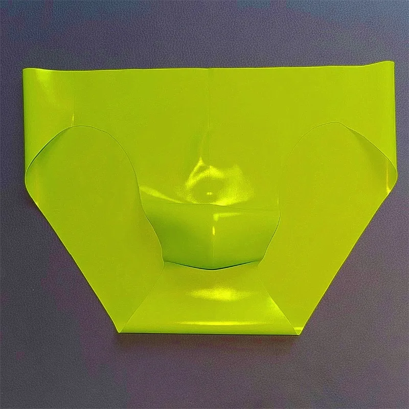 

Латексное нижнее белье, прозрачные трусы, мужские резиновые трусы с выпуклой сумкой, блестящее мужское эротическое белье, треугольные трусики, слипоны Homme