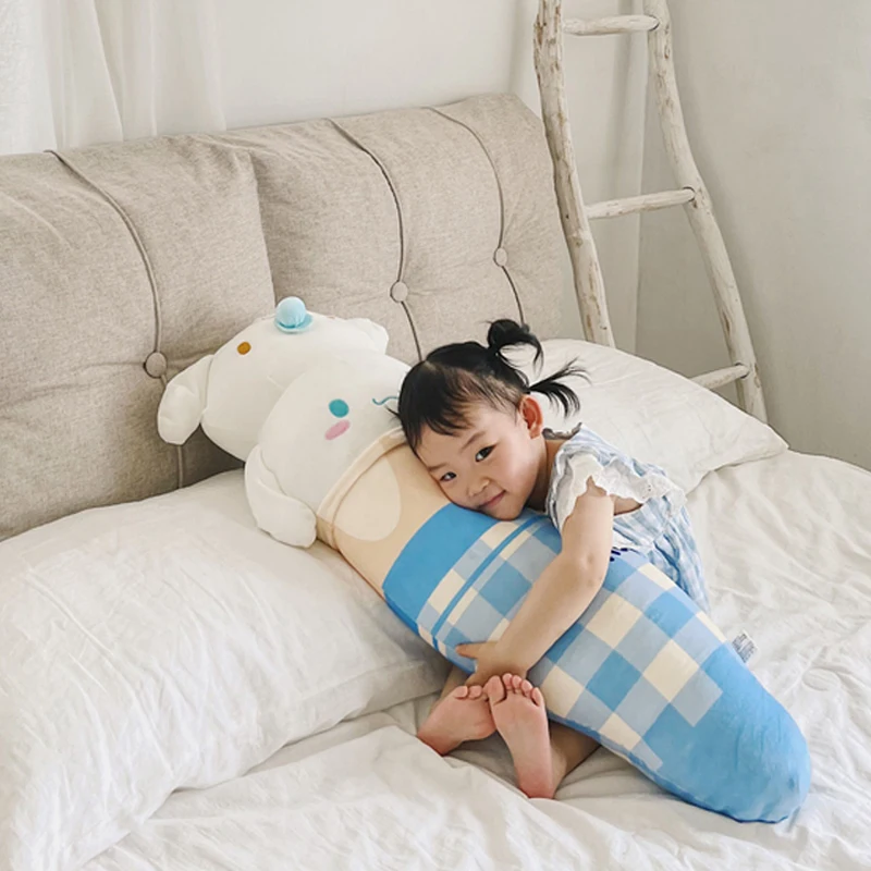 90cm Anime Cinnamoroll Ice Cream Kawaii My Melody Pillow Girl Long Pillow Sleeping Leg Action Figure Sanrio Pillow Festival Gift