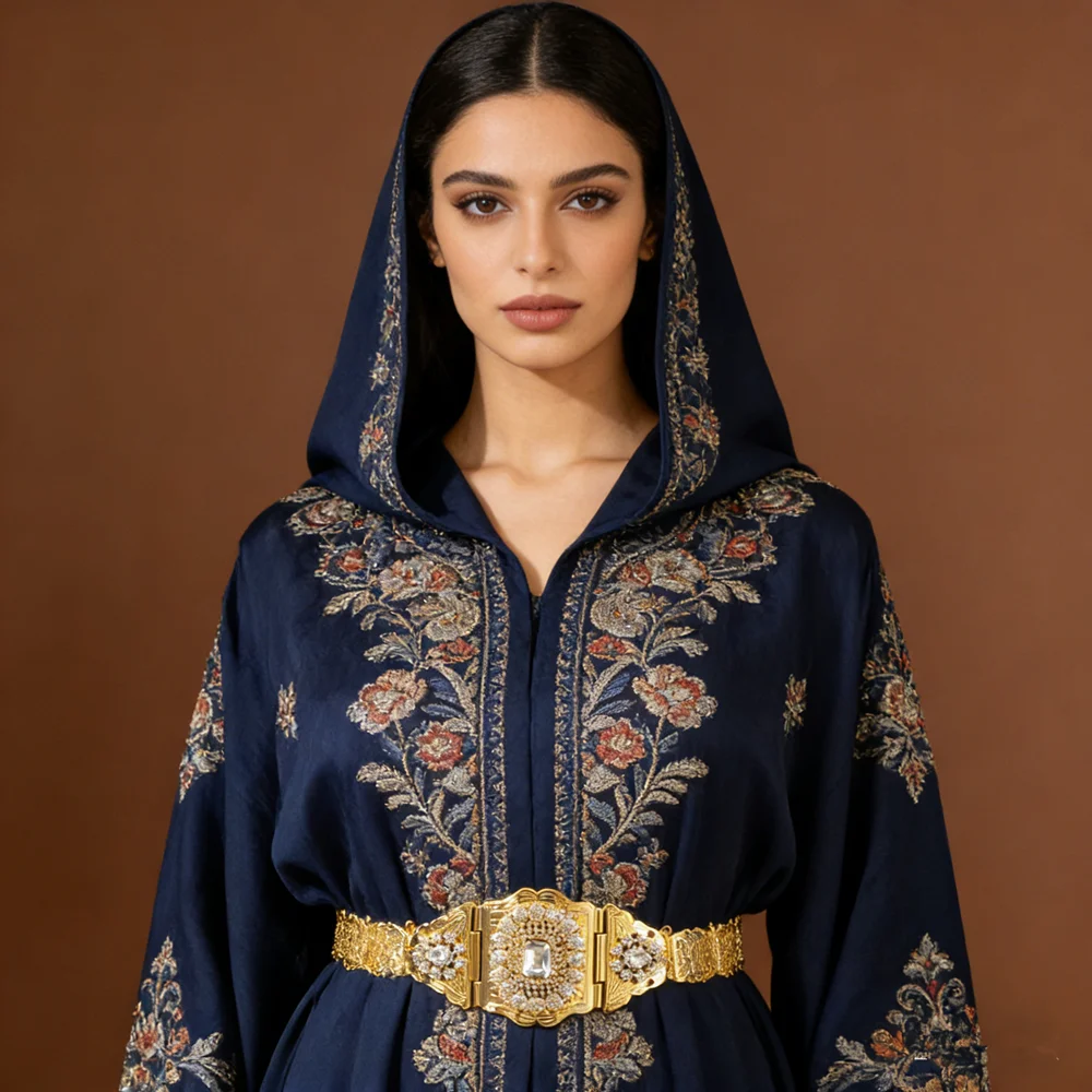 Gold-Plated Wedding Belt, Hollow Carved Floral Plaid Design, Ethnic Kaftan Bridal Corset Zinc Alloy Accessory