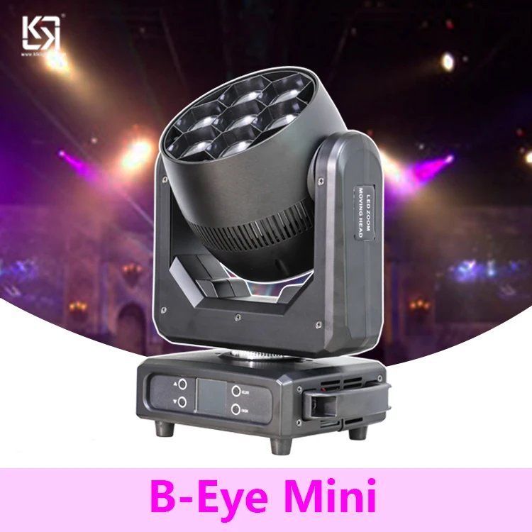 KLKlighting wash light dmx control 7PCS*40W bee eye moving head Rainbow Effect led stage light for Wedding Dj Party club