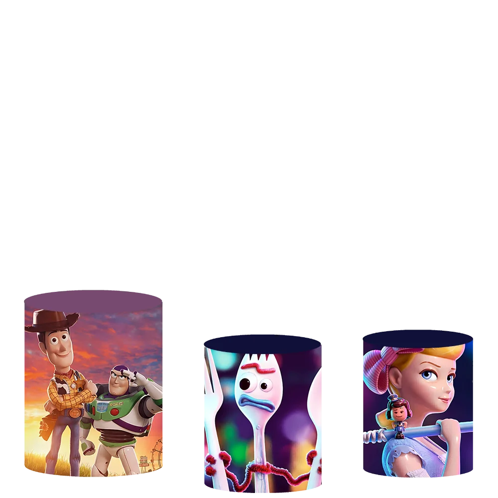 Disney Toy Story Backdrop Kids Birthday Decoration Background Cowboy Woody Lightyear Vinyl Polyester Photography Decor Props