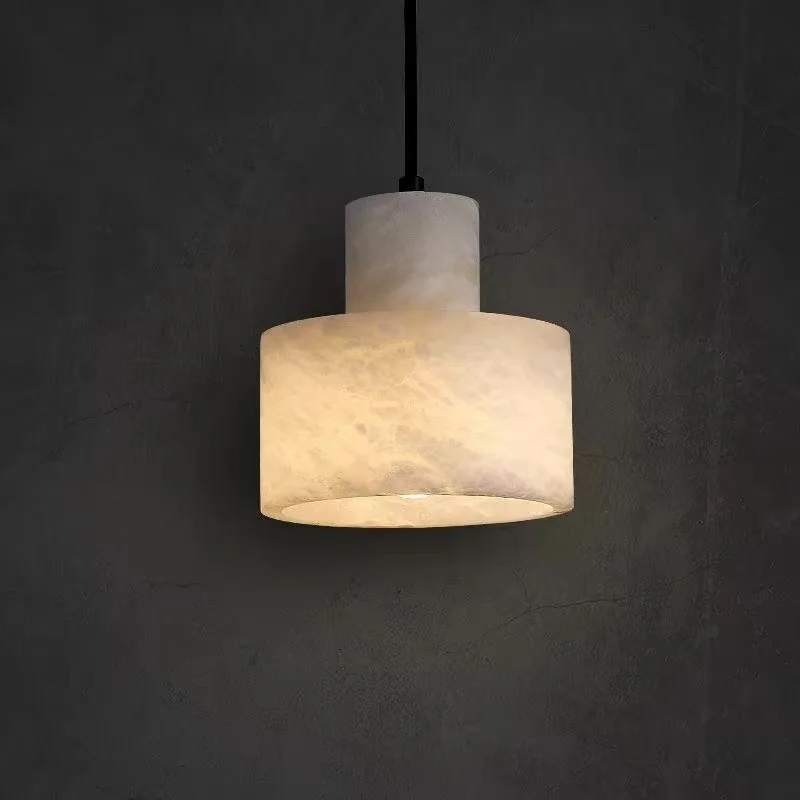 Natural Stone Hanging Wire Porch Balcony Restaurant Bar Master Bedroom Bedside Small Chandelier Bedside Table