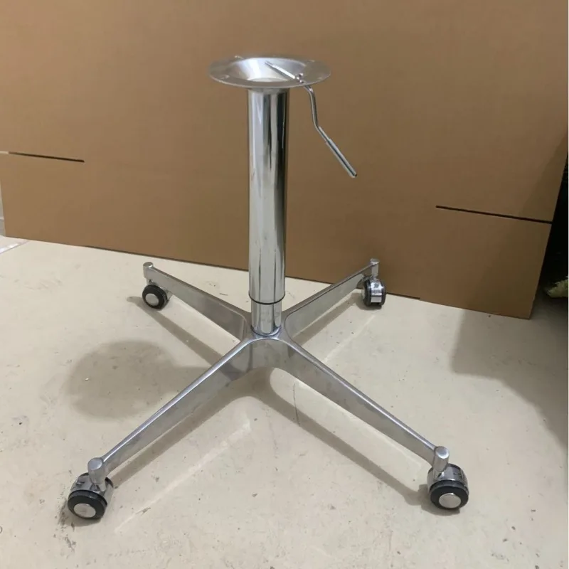 

Adjustable Desk Legs Cross-Shaped Metal Base with Caster Height-Adjustable Office Table Frame Stable load-bearing Furniture Legs