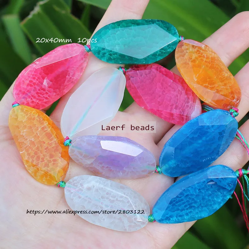 Around 20-65mm  Natural Bige Multicolor Agate  beads 15inch  ,For DIY Jewelry Making !