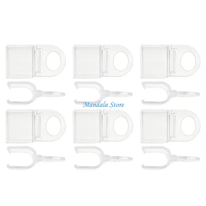 U2JC Cordless Roller Blinds Lifting Clamps Shade Pulls for Window Blinds Rolling Curtain Accessories Blinds Grip Handle