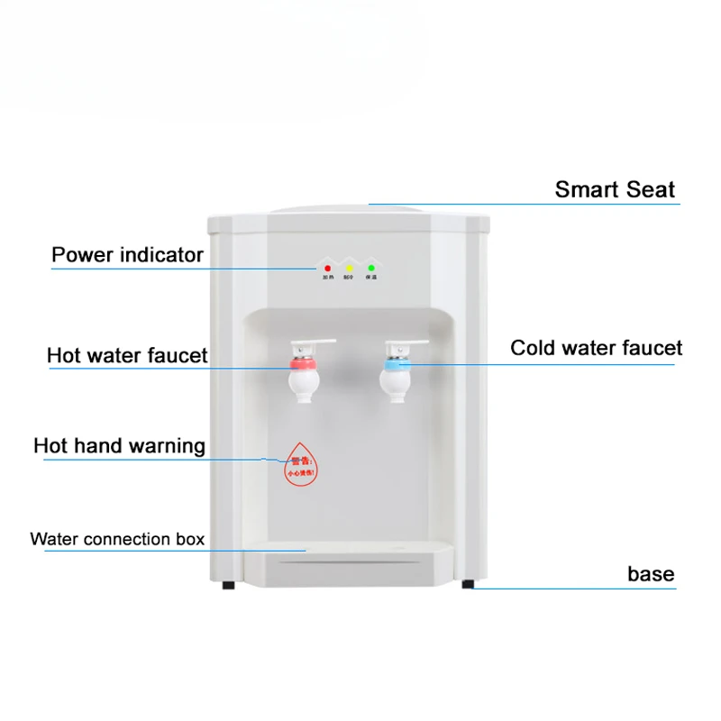 Electric Desktop Water Dispenser Hot Cold Ice Warm Drinking Cooler Watering Machine Heating Gallon Bottle Heater Kettle Boiler