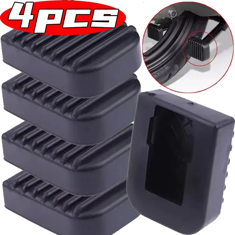 1-4pcs Motorcycle Modification Bracket Foot Pads Support with Extended Corner Base Rubber Pad Corner Bracket Kit for Motorcycle