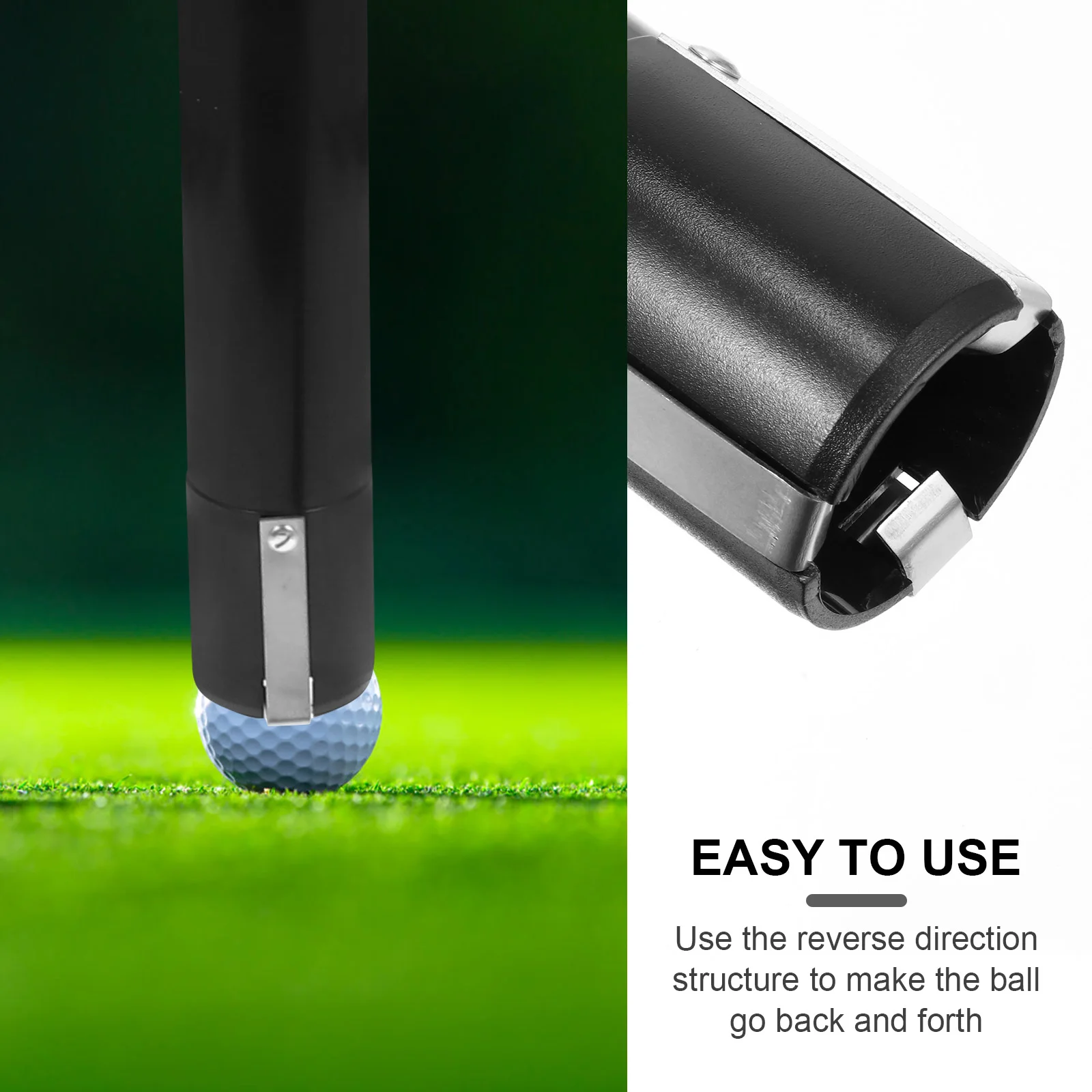 Golf Ball Picker Cleaner Cart Detachable Golfs Collector Pick-up Storage Bag Retriever Tube CD