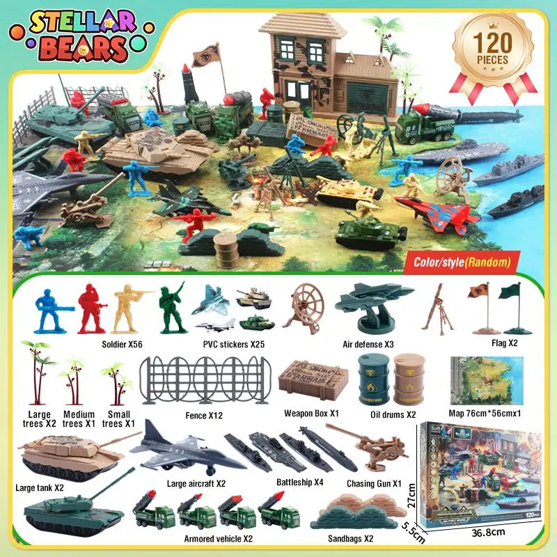 Simulation de char de l'armée, modèle de soldats de navire de guerre de combat, jouet d'éveil militaire pour enfants, voiture à tirer, camion mobile, jouet pour enfant