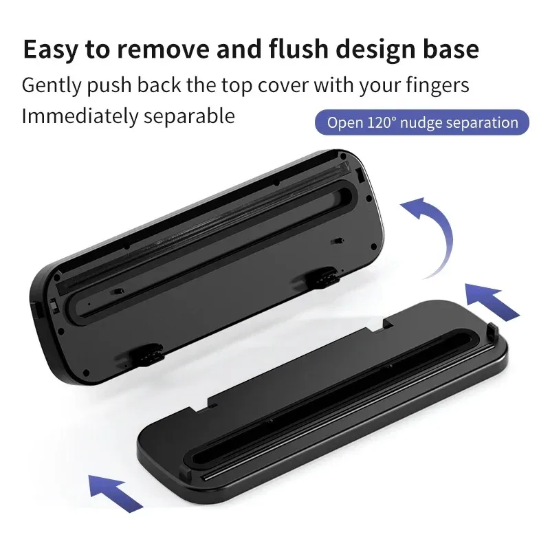 BIESUO Electric Vacuum Sealer Dry Wet Food Sealing Packaging Kitchen Food Sealing Convenient Smart Touch Key Built-in Cutter