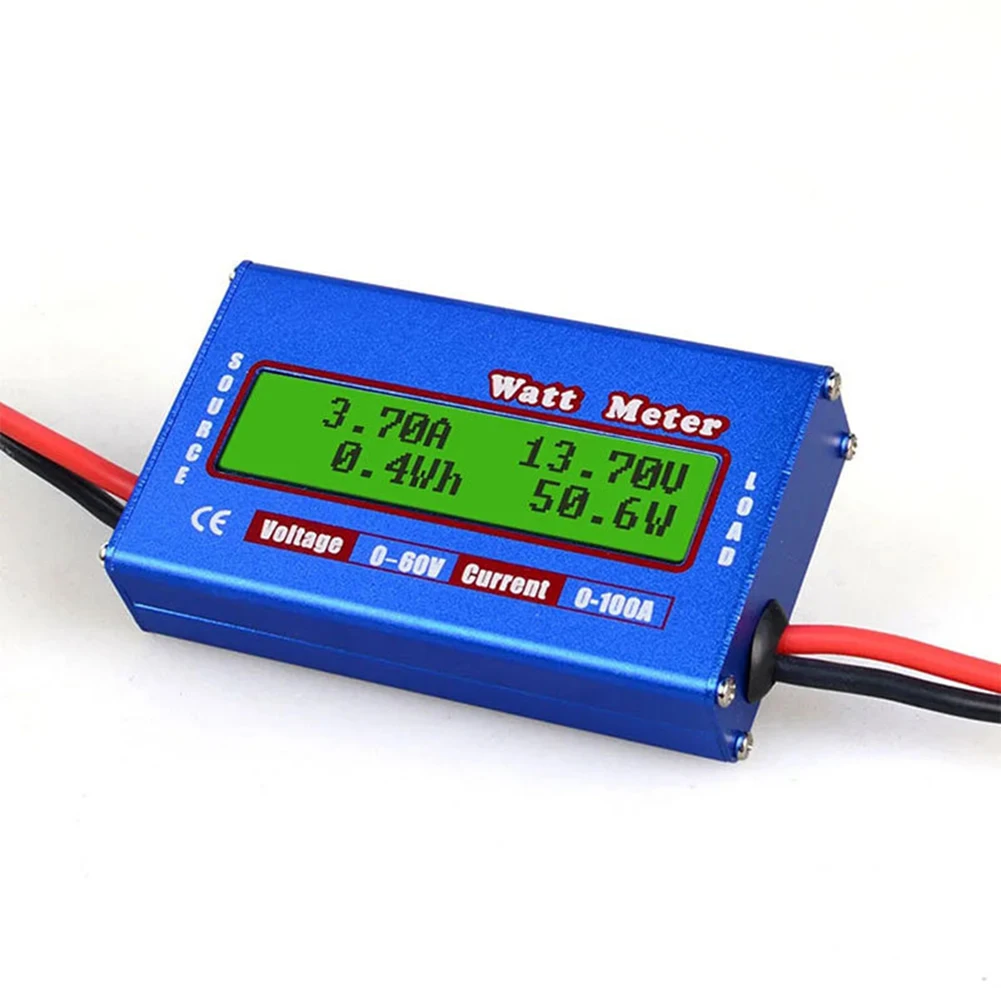 1Pc 0-100A Digital LCD Power Meter 60V DC Voltage Analyzer For Solar Wind RC Tool Battery Pack System Tester