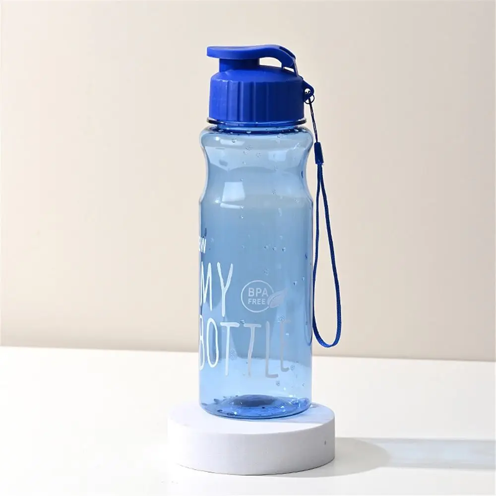 550ML Travel Transparent Multi-color Large Capacity Water Bottle Plastic Water Cup