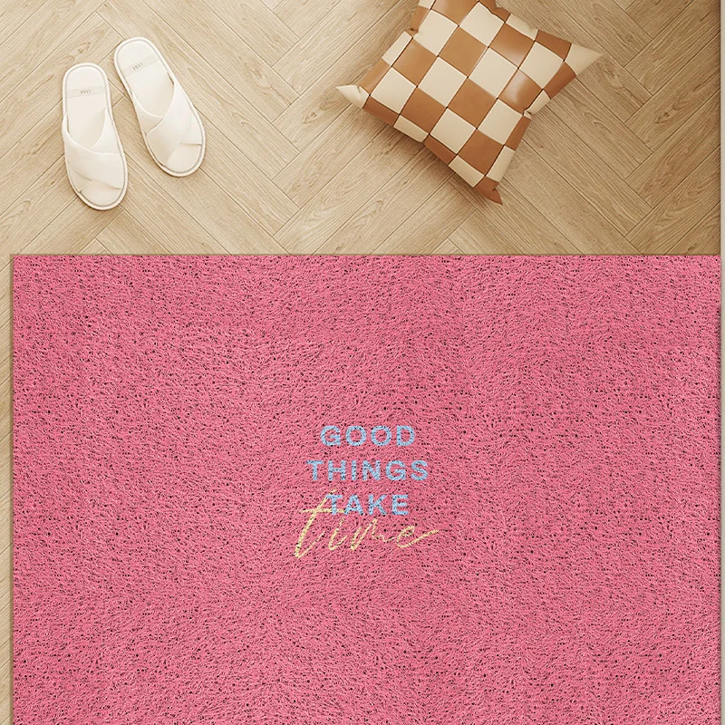 

Korean Dopamine Wire Loop Home Floor Mat Door Home Can Be Cut PVC Dirt-Resistant Non-Slip Dust Removal Foot Mat