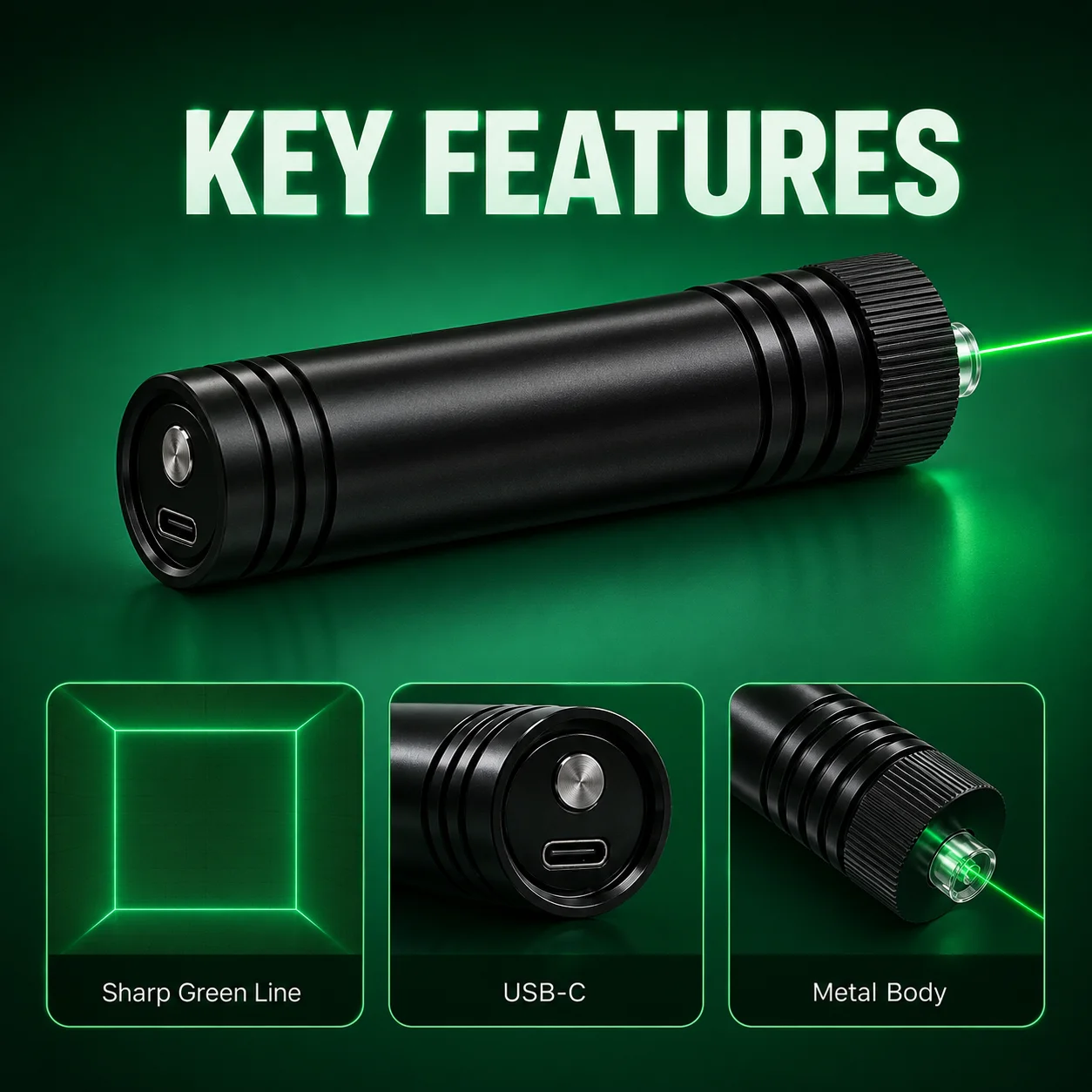 مستوى ليزر خطي أخضر ZhonNa بزا - مراجعة Laser Level Rechargeable Usb وسعره