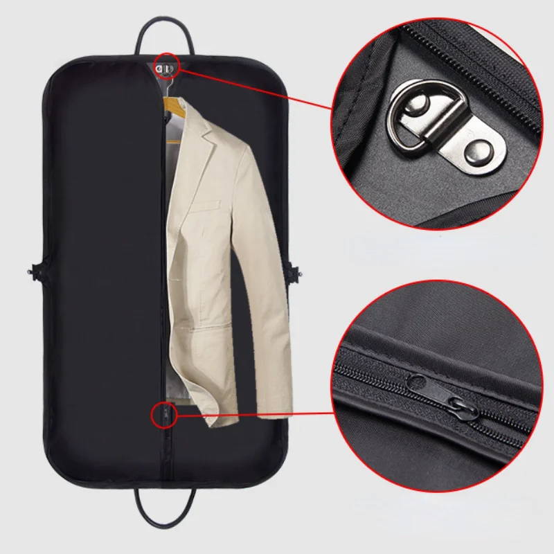 Garment Bags Oxford Cloth Striped Clothes Dust Cover Dress Protection Case Dustproof Suit Pack Suit Cover