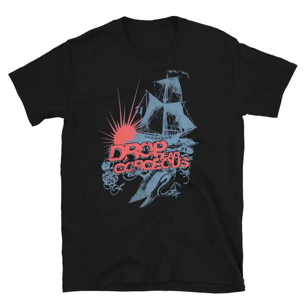 DROP DEAD, GORGEOUS Ghost Ship Emo Screamo Band T-Shirt long or short sleeves