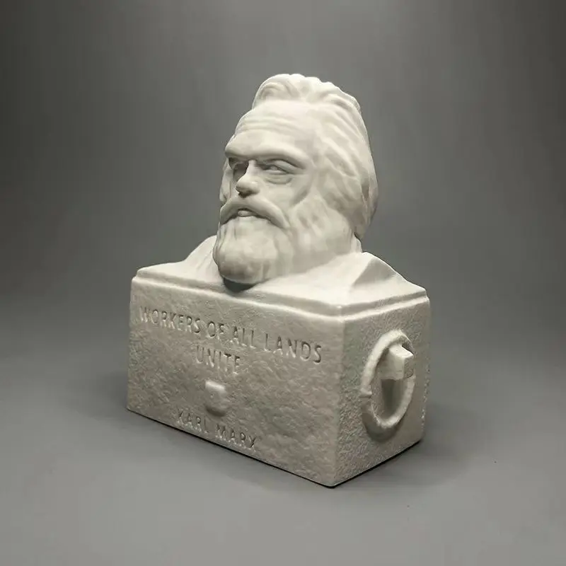 تمثال الجص كارل ماركس، النحت الفني، عرض الجبس لسطح المكتب الراقية لهدايا عيد الميلاد