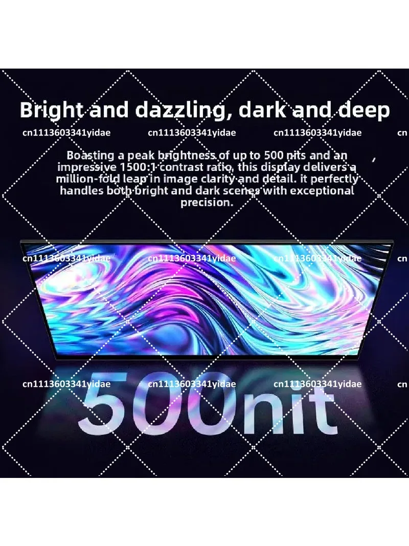 14-17 Inch 4K Portable Monitor, High Refresh Rate External Display for PC, Phone, Switch, PS4