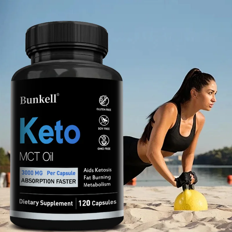 

Keto MCT Oil Capsules, Support Natural Energy, Detoxification, Metabolic Balance & Daily Digestive Wellness, Non-GMO