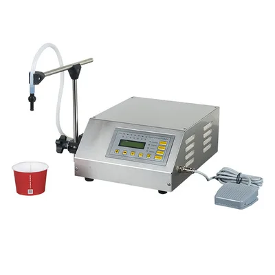5-3500ml Digital Control Water Drink Perfume Juice Milk Small Bottle Filler GFK 160 Packing Liquid Filling Machine