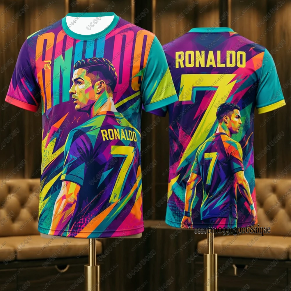 camisas-de-futebol-edicao-especial-2026-novo-design-para-adultos-criancas-nº-7-uniformes-de-treino-e-ciclismo-infantis