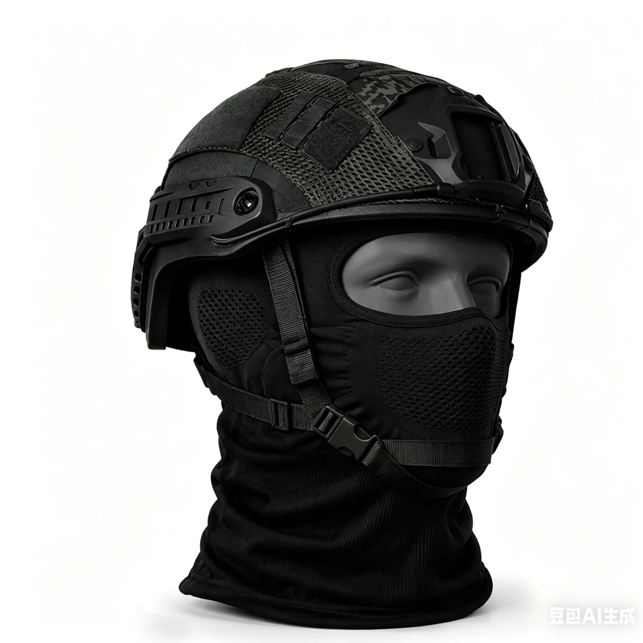 Tactical Helmet Set Airsoft Full Face Mask Steel Mesh Protection Combat Military Paintball Shooting Protective Gear Accessories