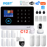 PG103 4G Tuya Wifi Alarm System Tuya Smart Home 433MHz Wireless Security Alarm Smart Life app Control IP Camera Door PIR Sensors