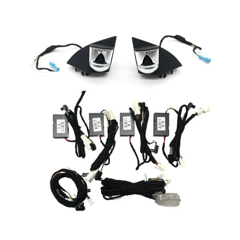 A-Pillar Hourglass Tweeter 12-Color LED Interior Ambient Light Kit for CLS GLE GLS GL ML-Class W218 W166 W292