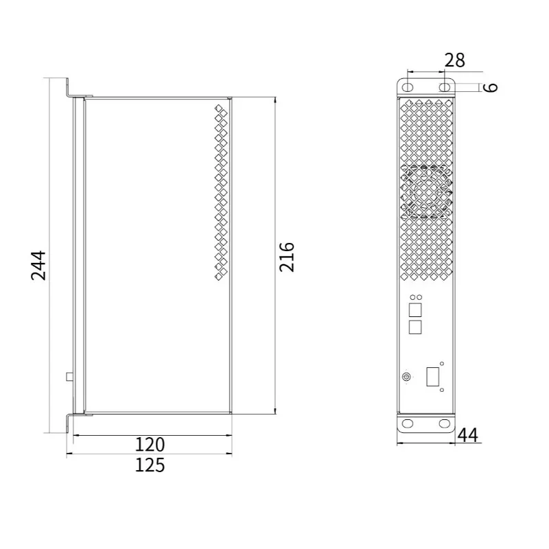 48V PTC Cabinet Heater, Built-in Thermostat Heating Plate for Outdoor Communication & Power Distribution Cabinet