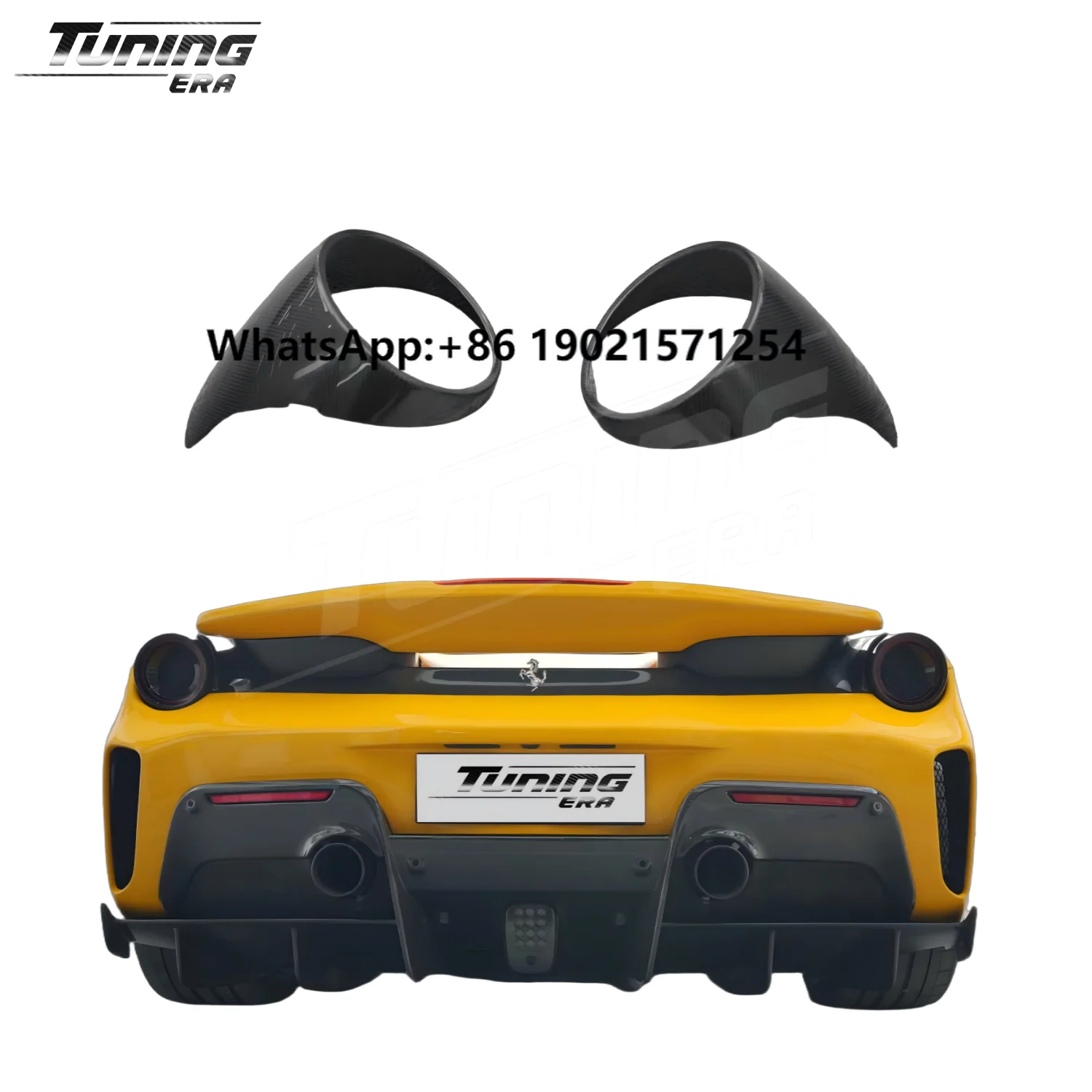 

Dry Carbon Fiber Taillight Cover for Ferrari 488 GTB Exterior Upgrade New Compatible 2 Pieces