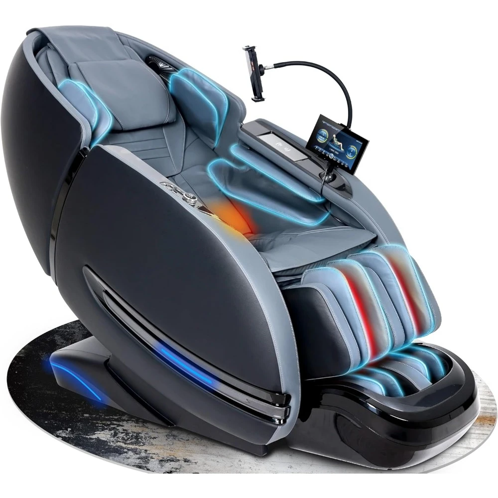 

Full body massage chair, shiatsu massage chair with 12 automatic massage modes, foot roller airbag massage, AI control