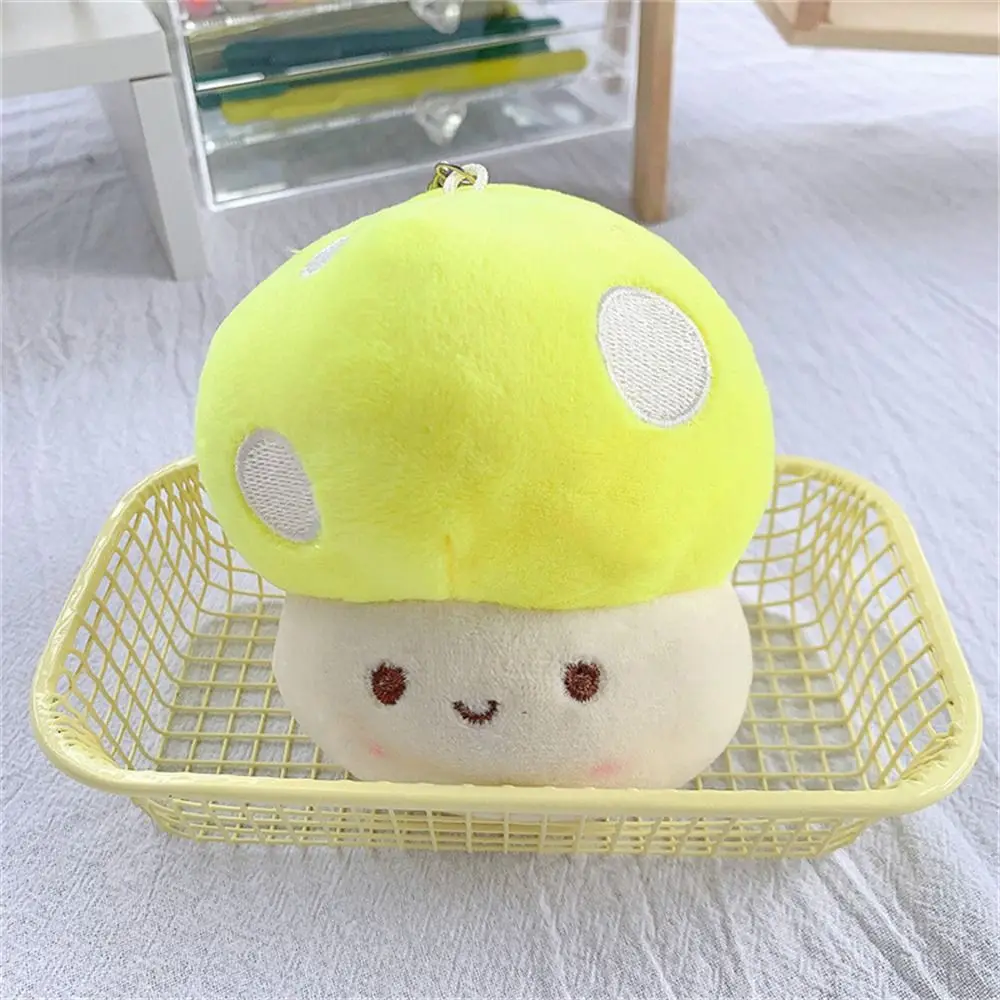 Toys Stuffed Toy Car Key Ring Bag Pendant Mushroom Keychain Vegetables Plush Pendant Mushroom Plush Doll Mushroom Plush Keyring