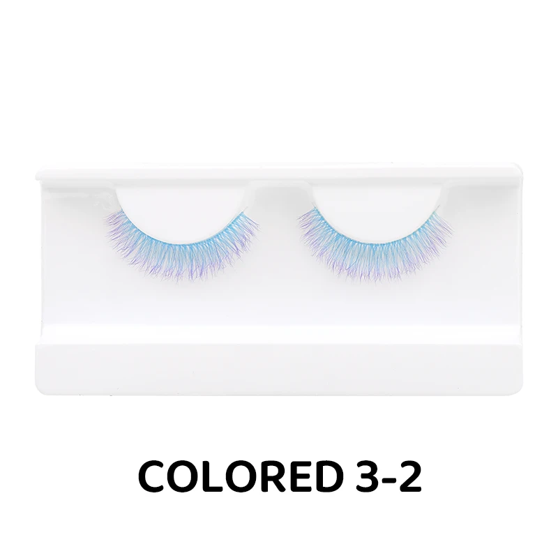DINGSEN 1/5/10 Paar Bunte Flauschige Streifen-Wimpern Natürliche Weiche Wimpern Wispy Falsche Wimpern 3D Lockige Wimpern für Make-up – Detail 40