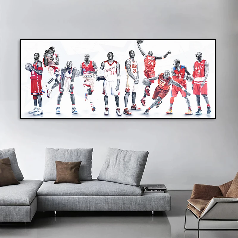 

Modern Sports Star Posters and Prints Figures Canvas Painting Wall Art Pictures for Living Room Home Decoration