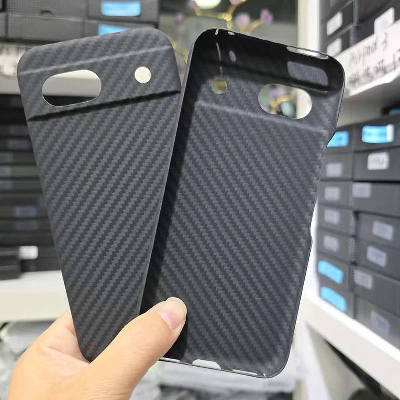 Image of Fall für Google Pixel 8a ultra dünne echte Kohle faser Aramid Anti-Explosion Handy Schutzhülle Schutzhülle