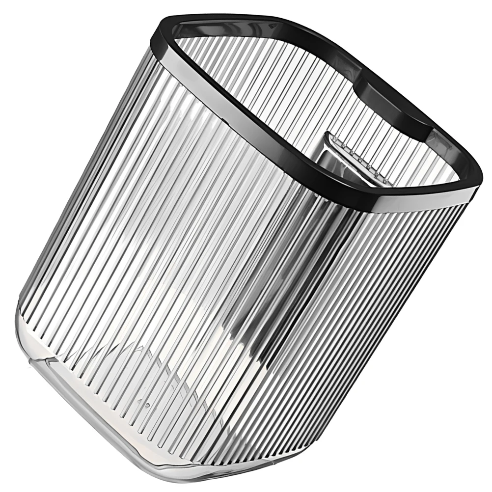 

Desktop Trash Phone Holder Black Plastic Storage Basket Waste Bin for Home Office Bedroom Storage Basket Small Size Lid