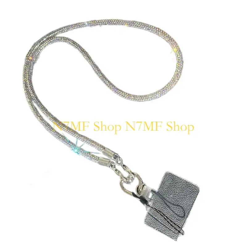 N7MF ملون الهاتف الحبل مع واضحة الأسم
