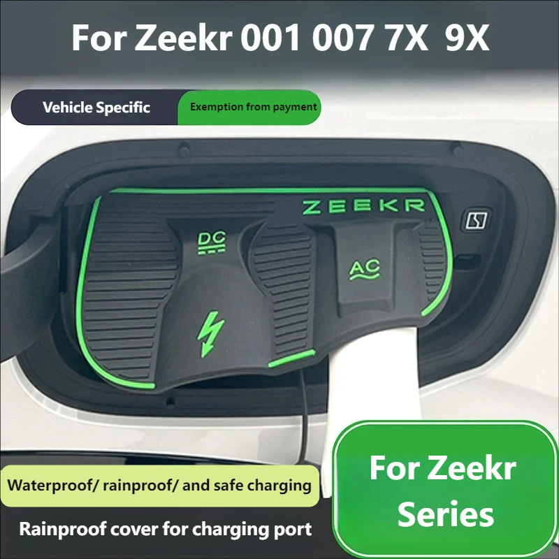 

For Zeekr 001 007 7X 9X Car Charging Port Rain Cover Waterproof Dustproof Flip Type Protective Cap Charging Gun Socket Guard